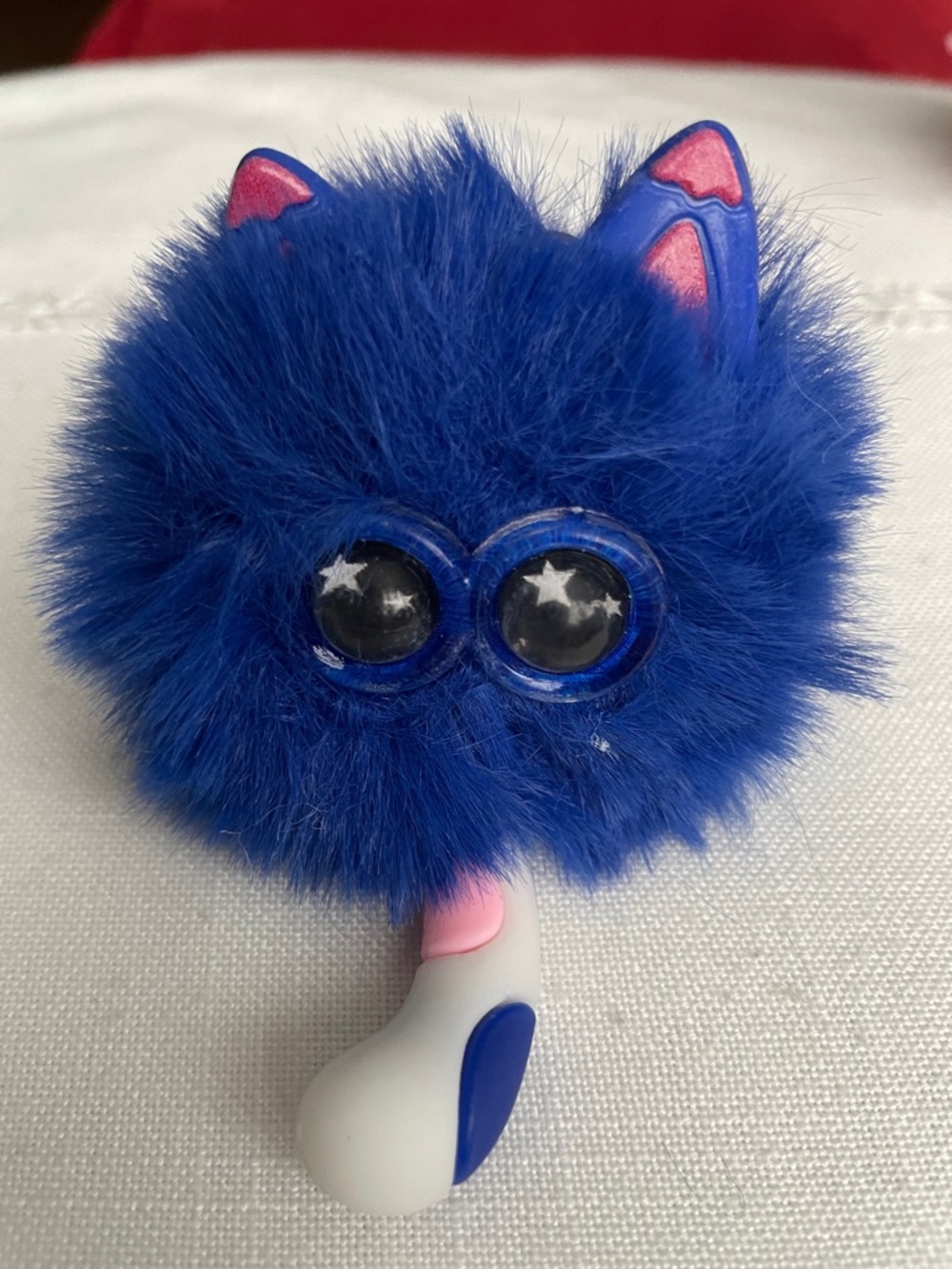 Keychain/Bag Charms 5 Fluffy Pom Pom,Purple,Pink,Blue,White,Black NEW - Picture 4 of 8